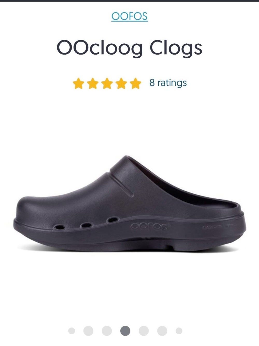 OOFOS Men's Clog - Dark Navy - Picture 4 of 6
